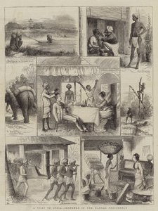 Hindistan Ziyareti, Madras Başkanlığı Eskizleri